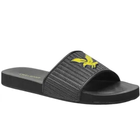 Lyle Scott Logo Gunmetal Slides