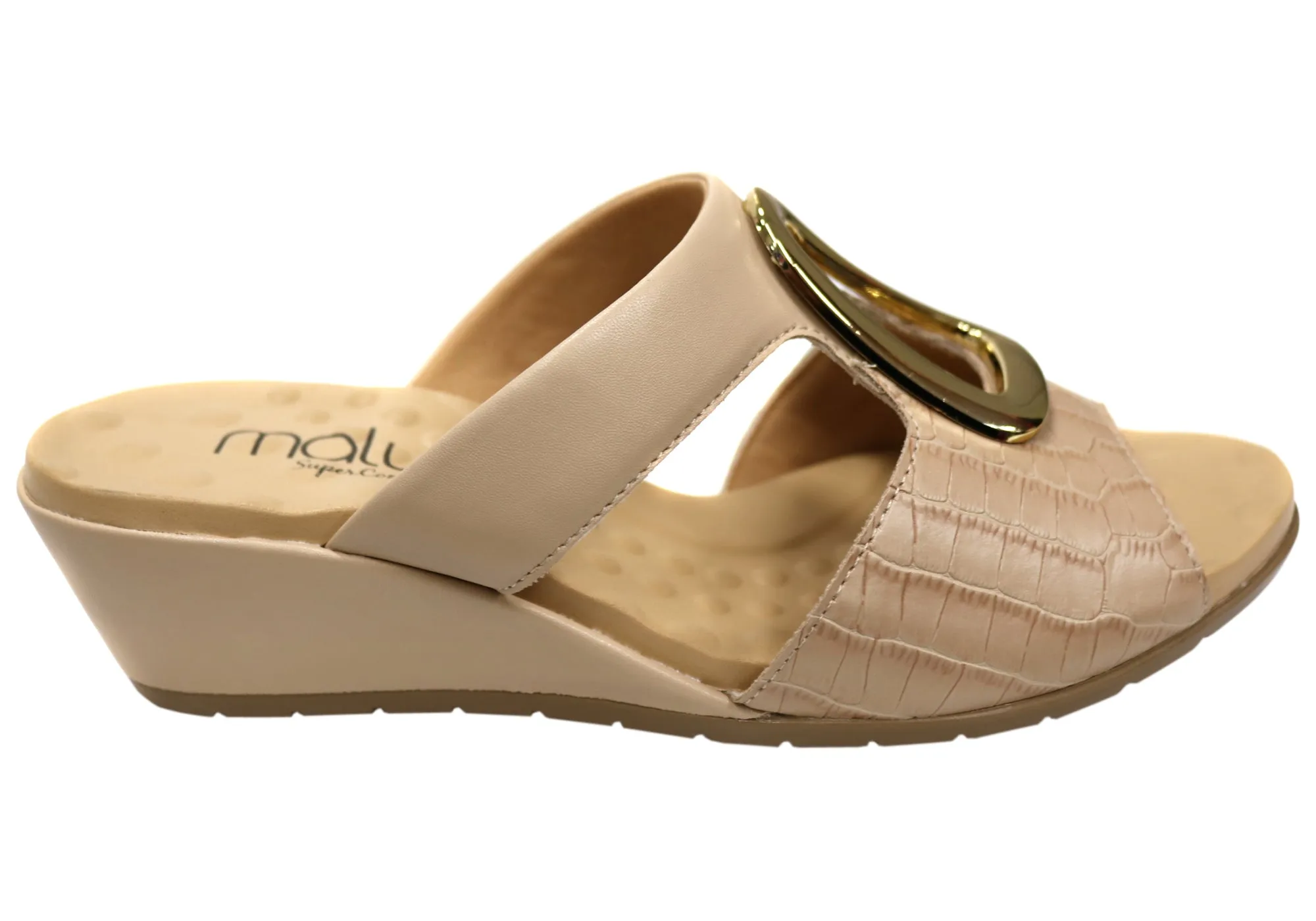 Malu Supercomfort Amosar Womens Comfort Wedge Slides Made In Brazil