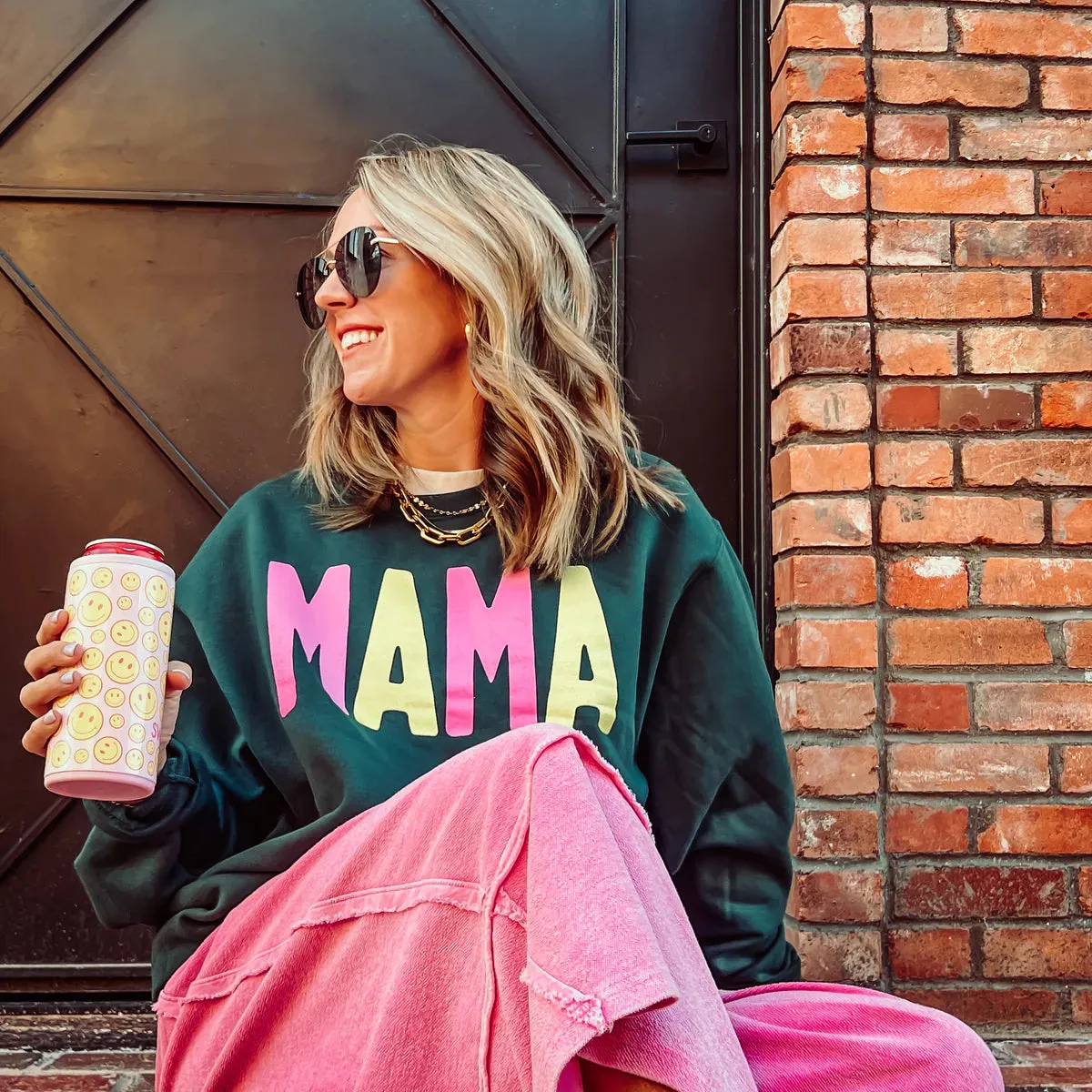 Mama Sweatshirt Forest Green