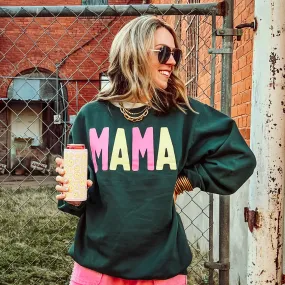 Mama Sweatshirt Forest Green