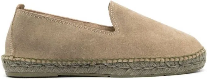 Manebi flat suede espadrilles Green