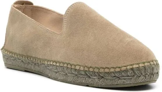 Manebi flat suede espadrilles Green