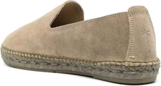 Manebi flat suede espadrilles Green