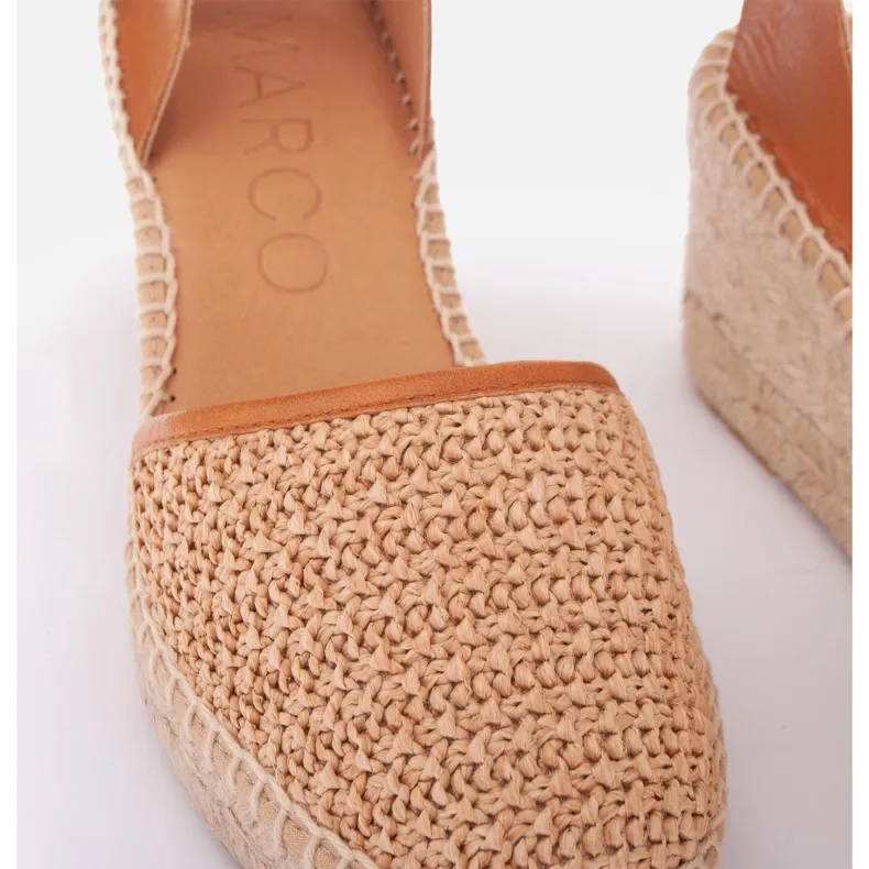 Beige Carboneras espadrilles by Marco Shoes