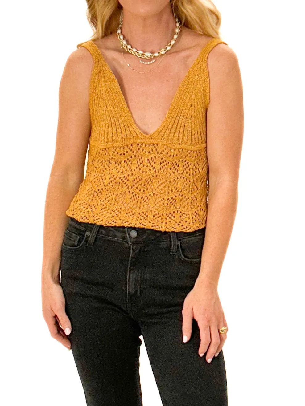 Marigold's Crochet Knit Tank