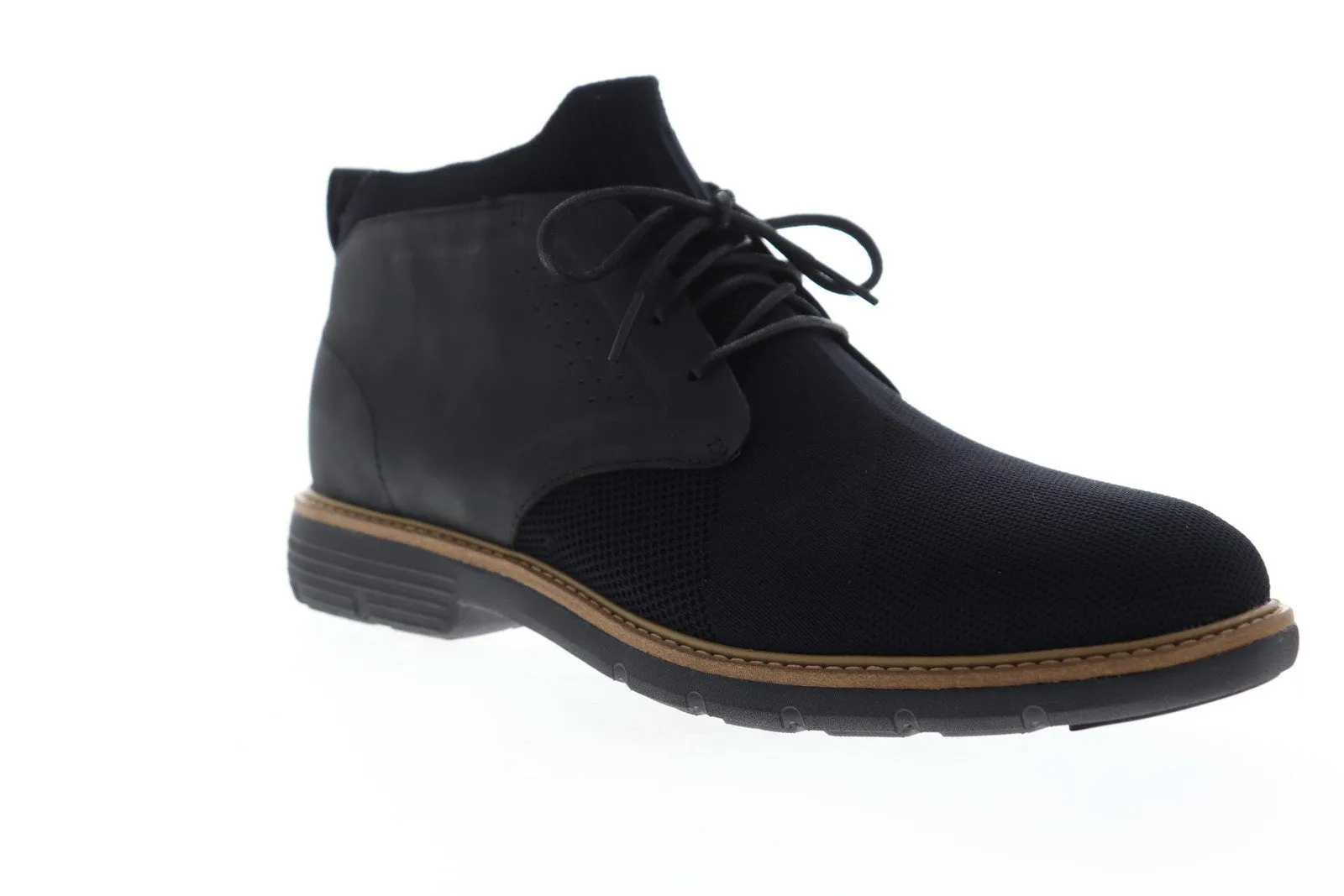 Mark Nason Lite Lugg Webster Men's Black Canvas Chukka Boots