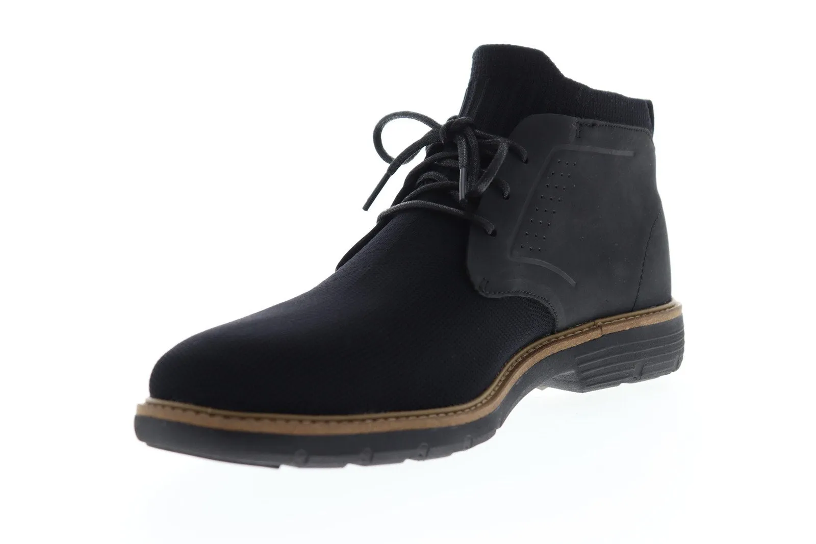 Mark Nason Lite Lugg Webster Men's Black Canvas Chukka Boots