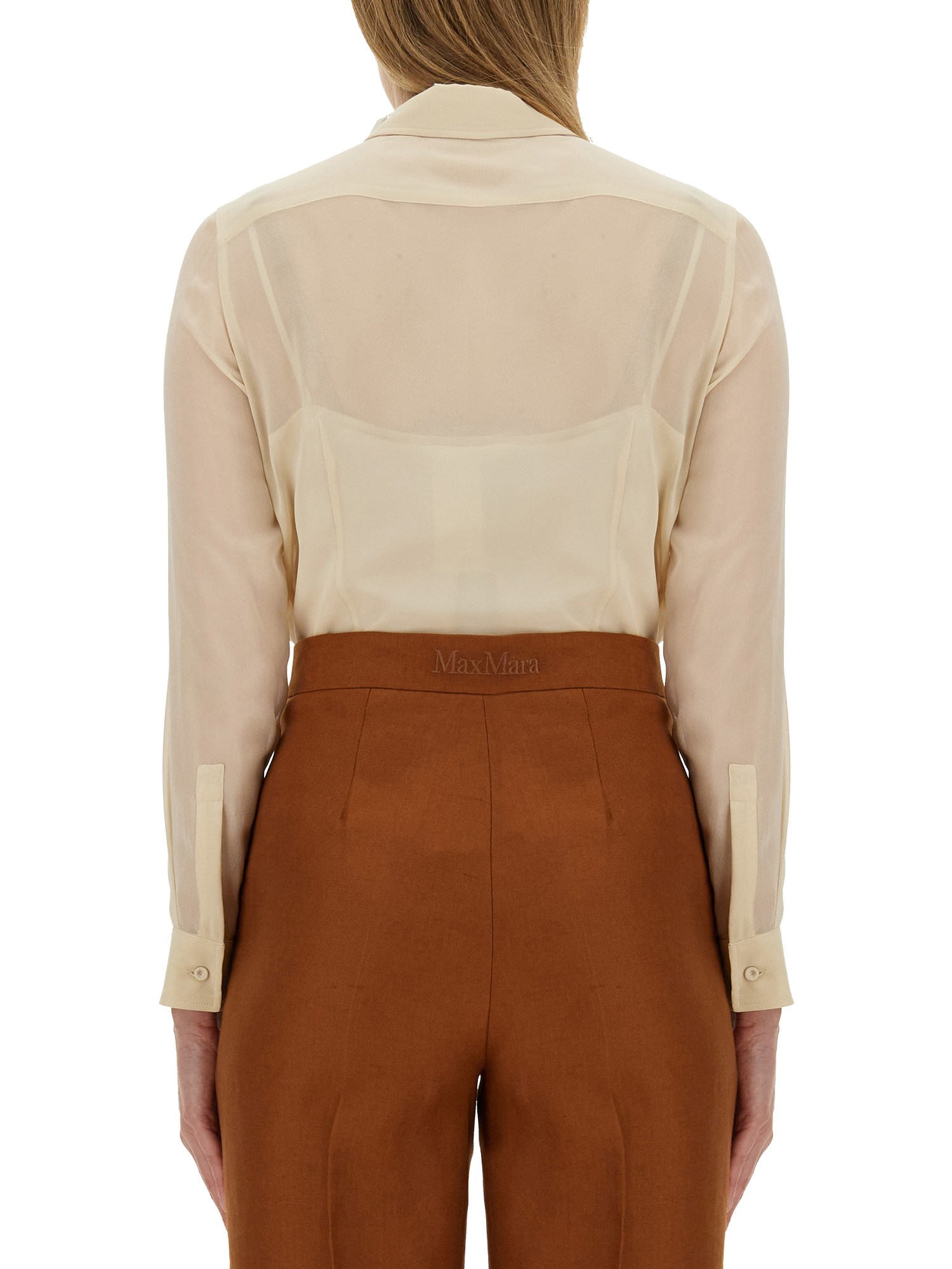 MAX MARA    SILK SUMMER CLAM SHIRT