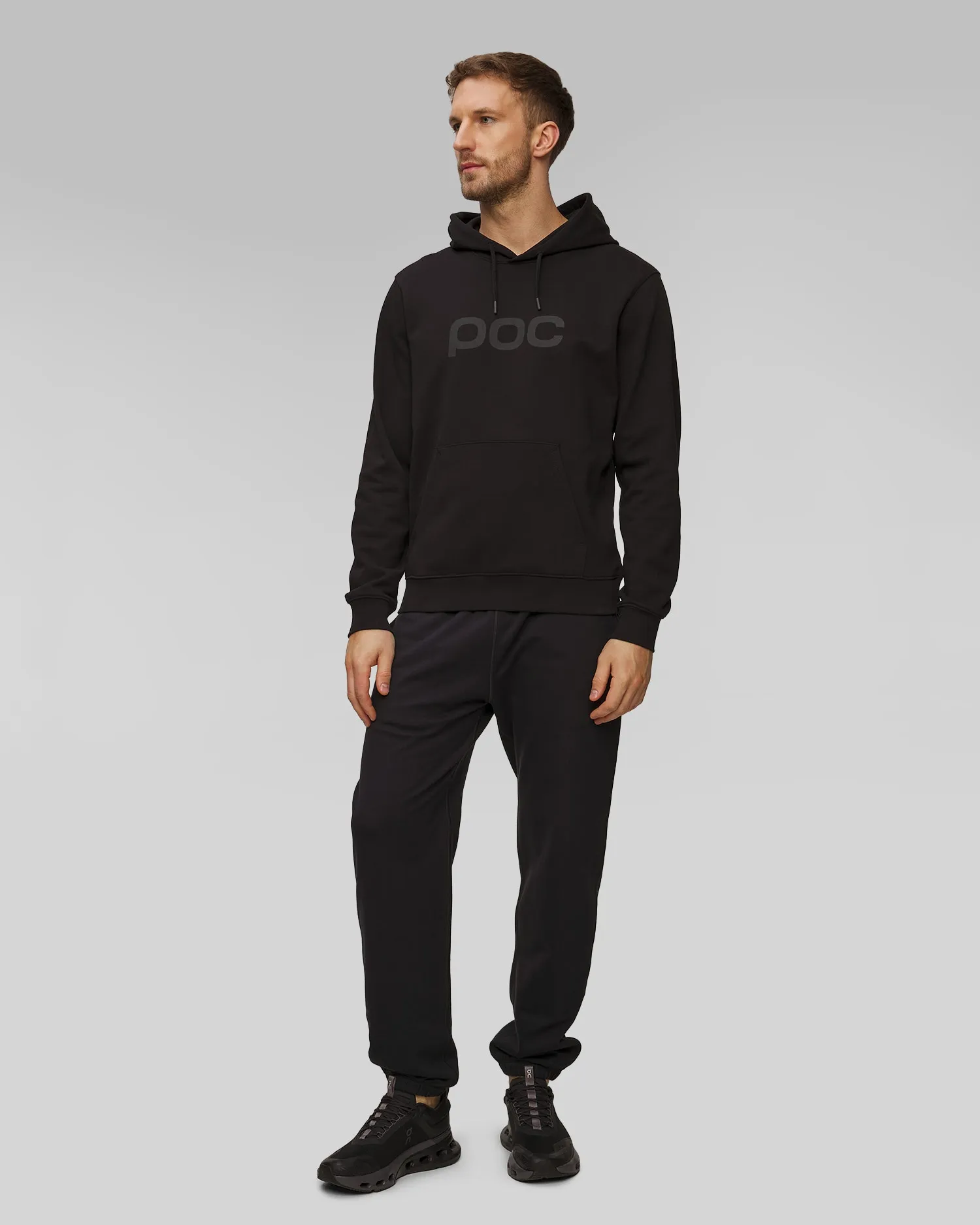 Men's black sweatshirt POC Hood black 61652-1002