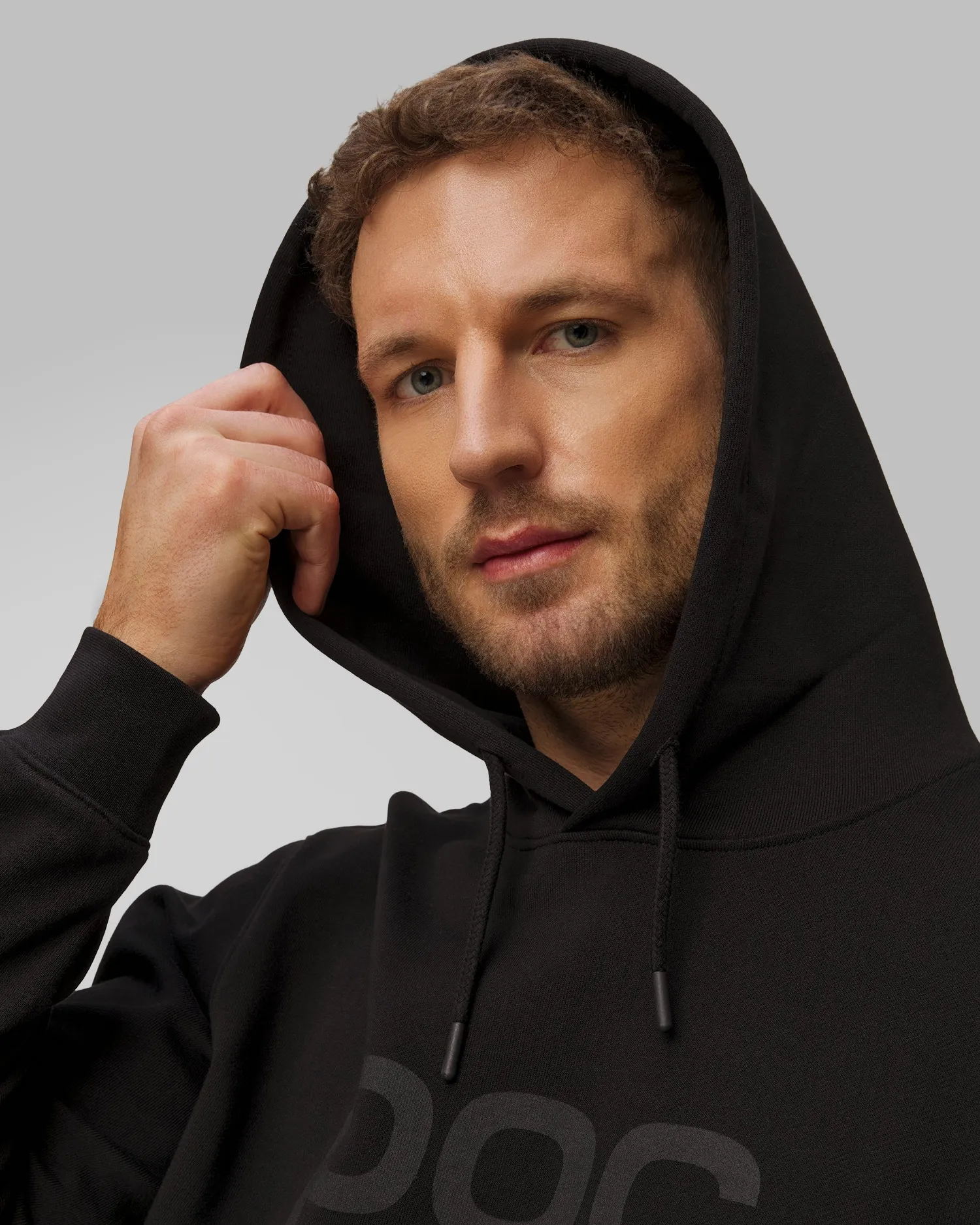 Men's black sweatshirt POC Hood black 61652-1002