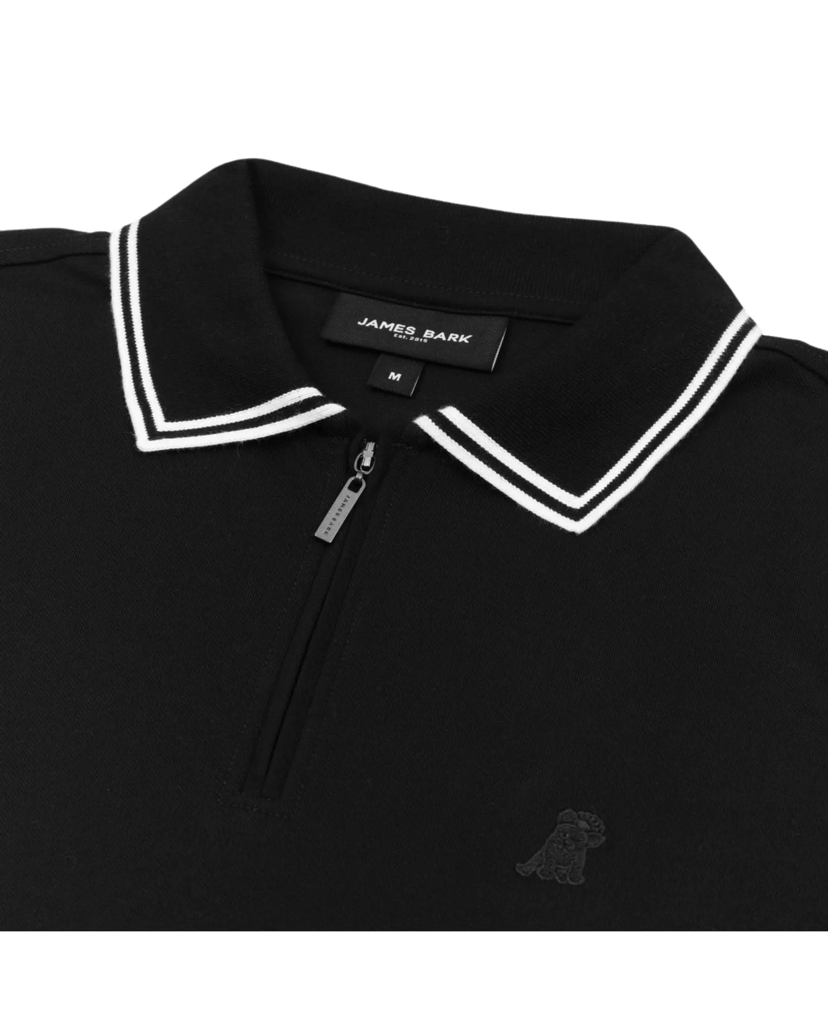 Men's Striped Travel Polo Shirt - Black A167