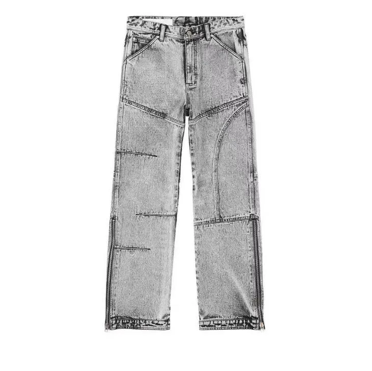 Baggy Denim Pants for Men | Retro Hiphop Leisure Trousers | Hip Hop Jean Bottoms