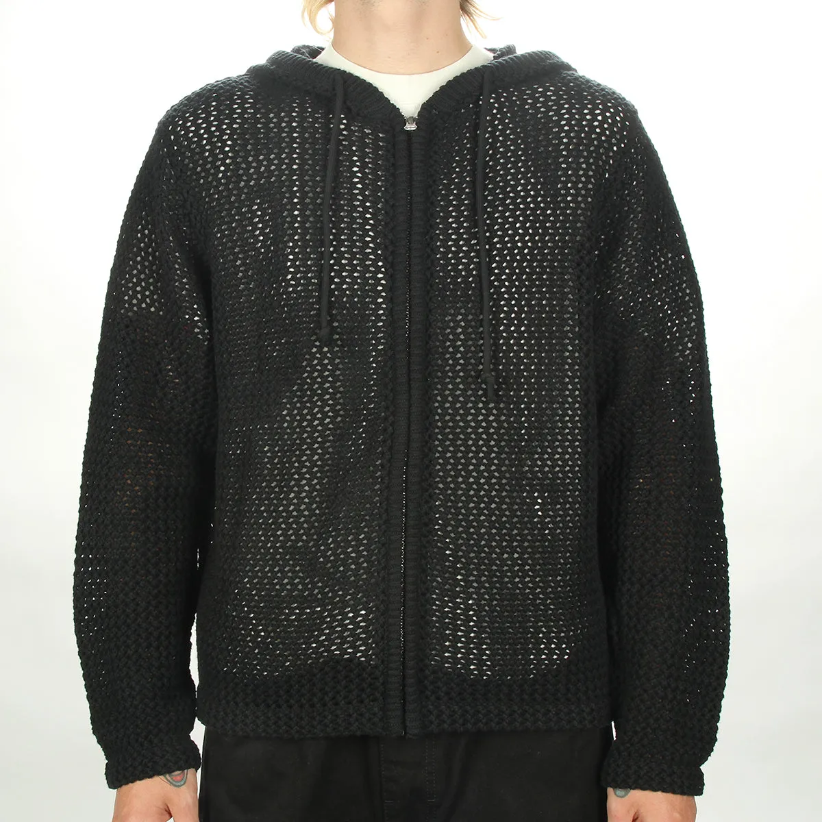 Hood with Zippered Mesh