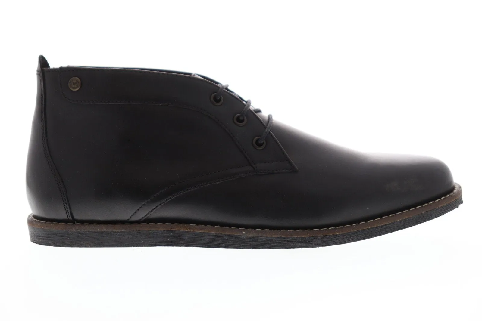 MFW507 Men's Black Leather Chukka Boots by Frank Wright Gee II