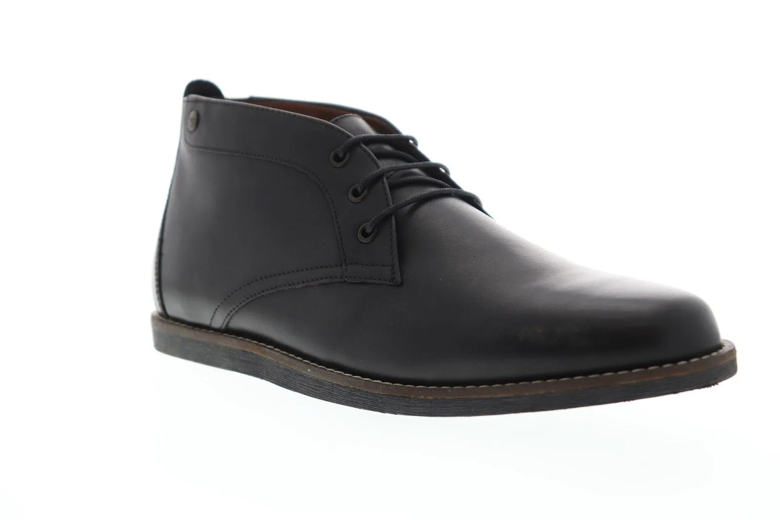 MFW507 Men's Black Leather Chukka Boots by Frank Wright Gee II