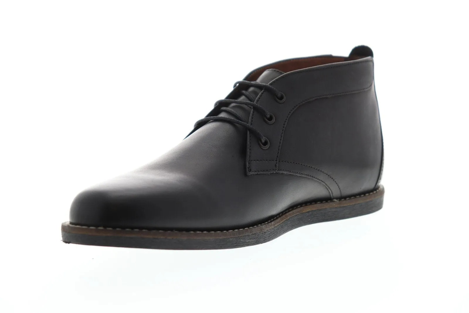 MFW507 Men's Black Leather Chukka Boots by Frank Wright Gee II