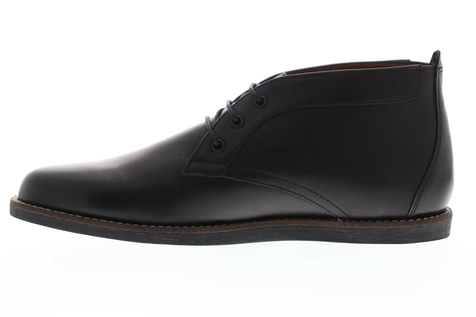 MFW507 Men's Black Leather Chukka Boots by Frank Wright Gee II