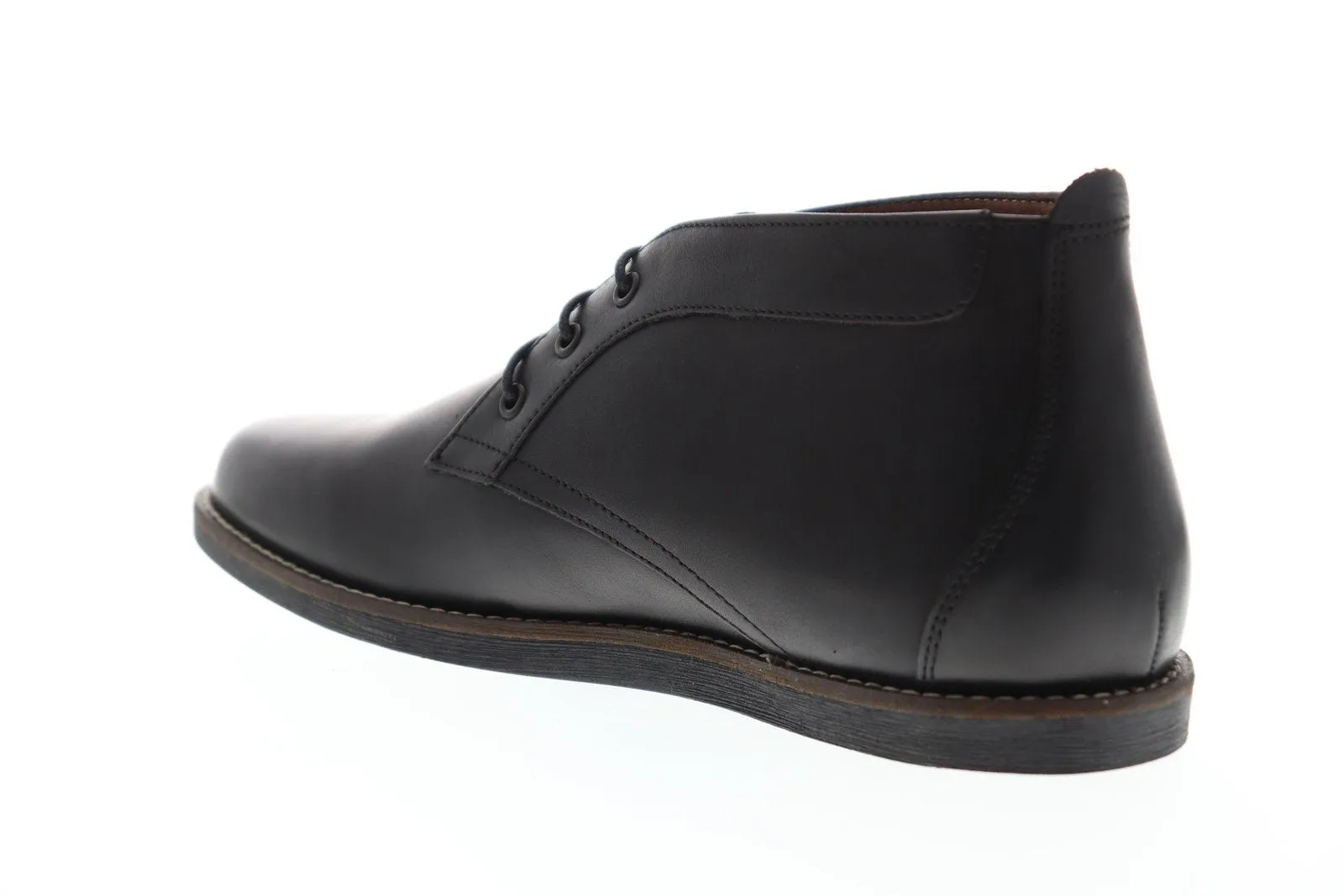 MFW507 Men's Black Leather Chukka Boots by Frank Wright Gee II