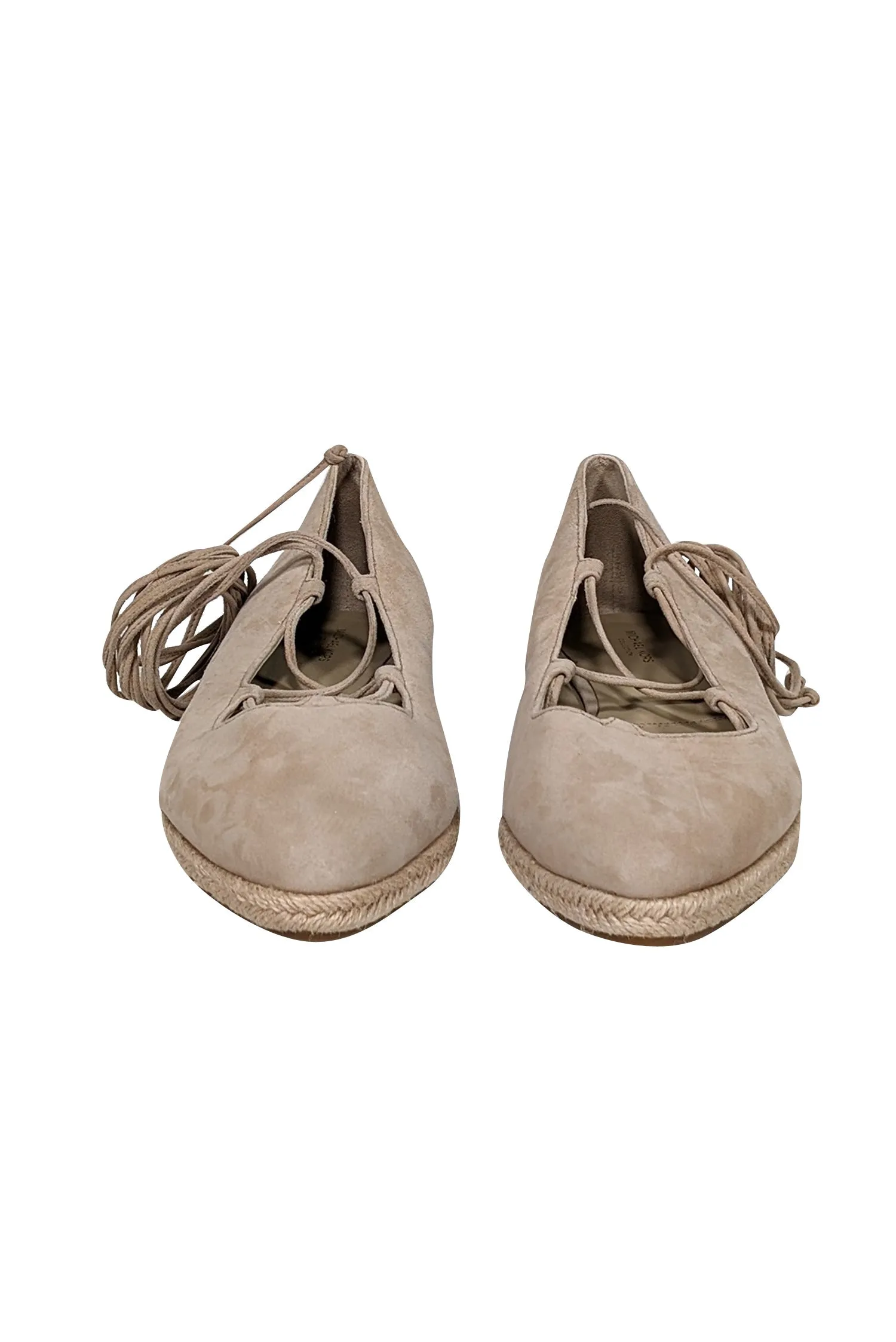 Michael Kors Collection - Beige Suede Lace Up Espadrilles Sz 11