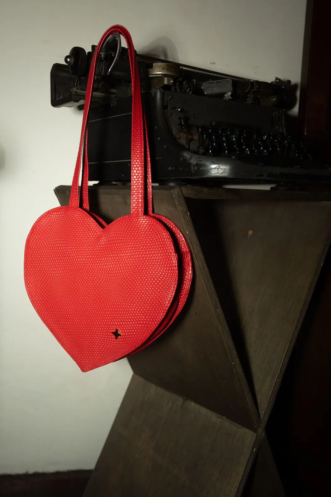 Mini Leather Heart Shoulder Bag