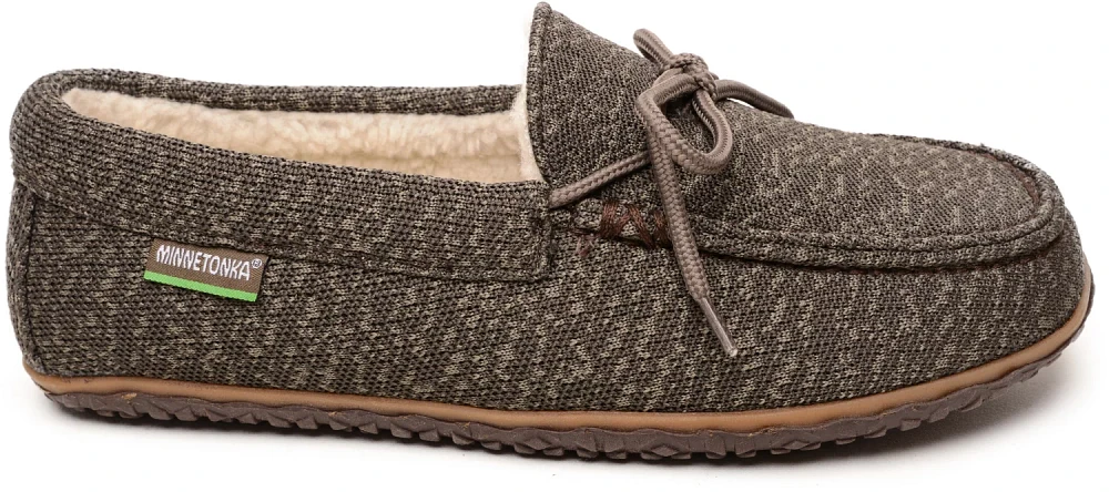 Minnetonka Men’s Eco Oak Moccasin Slippers