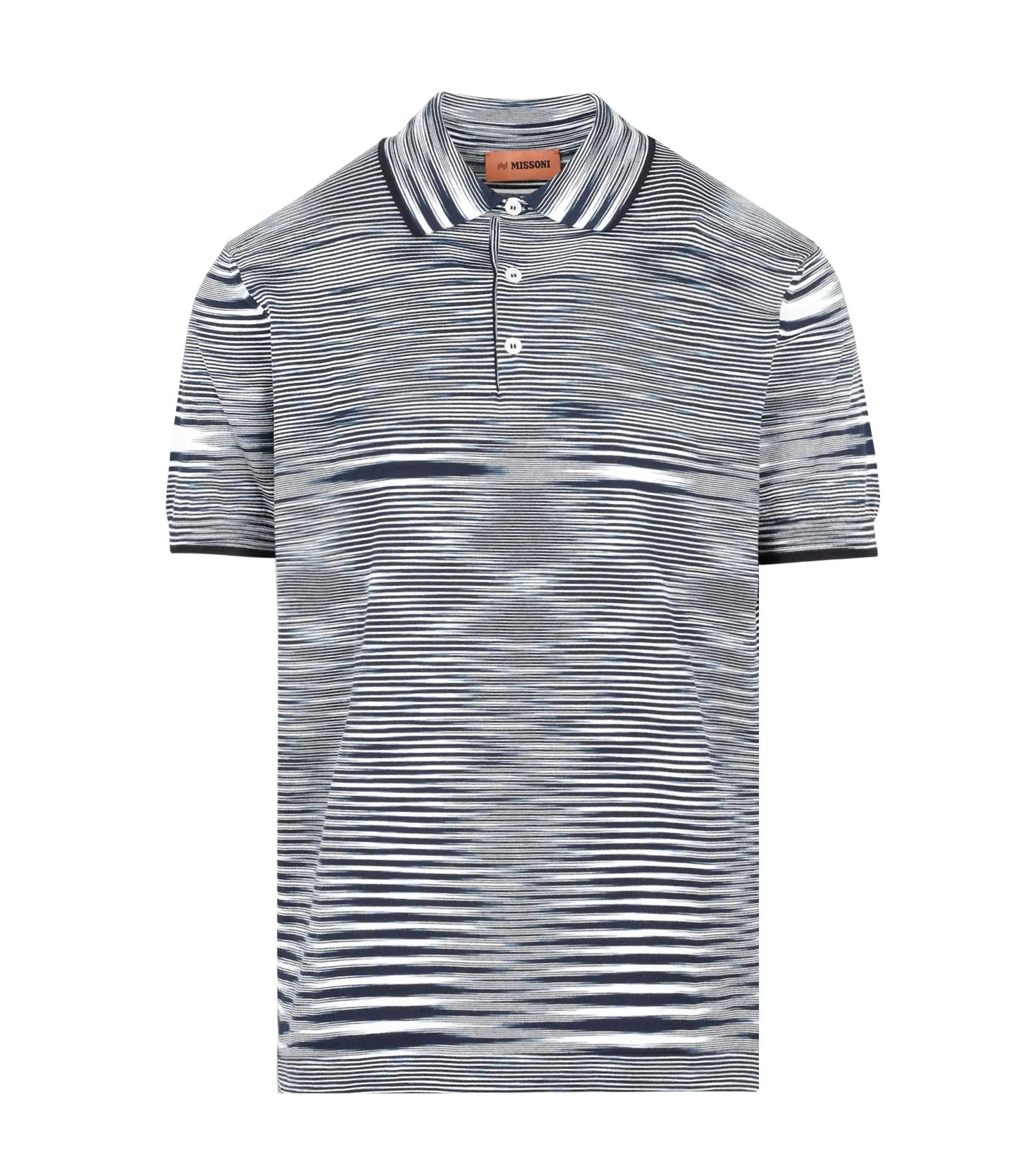 Striped Short-Sleeved Polo Shirt