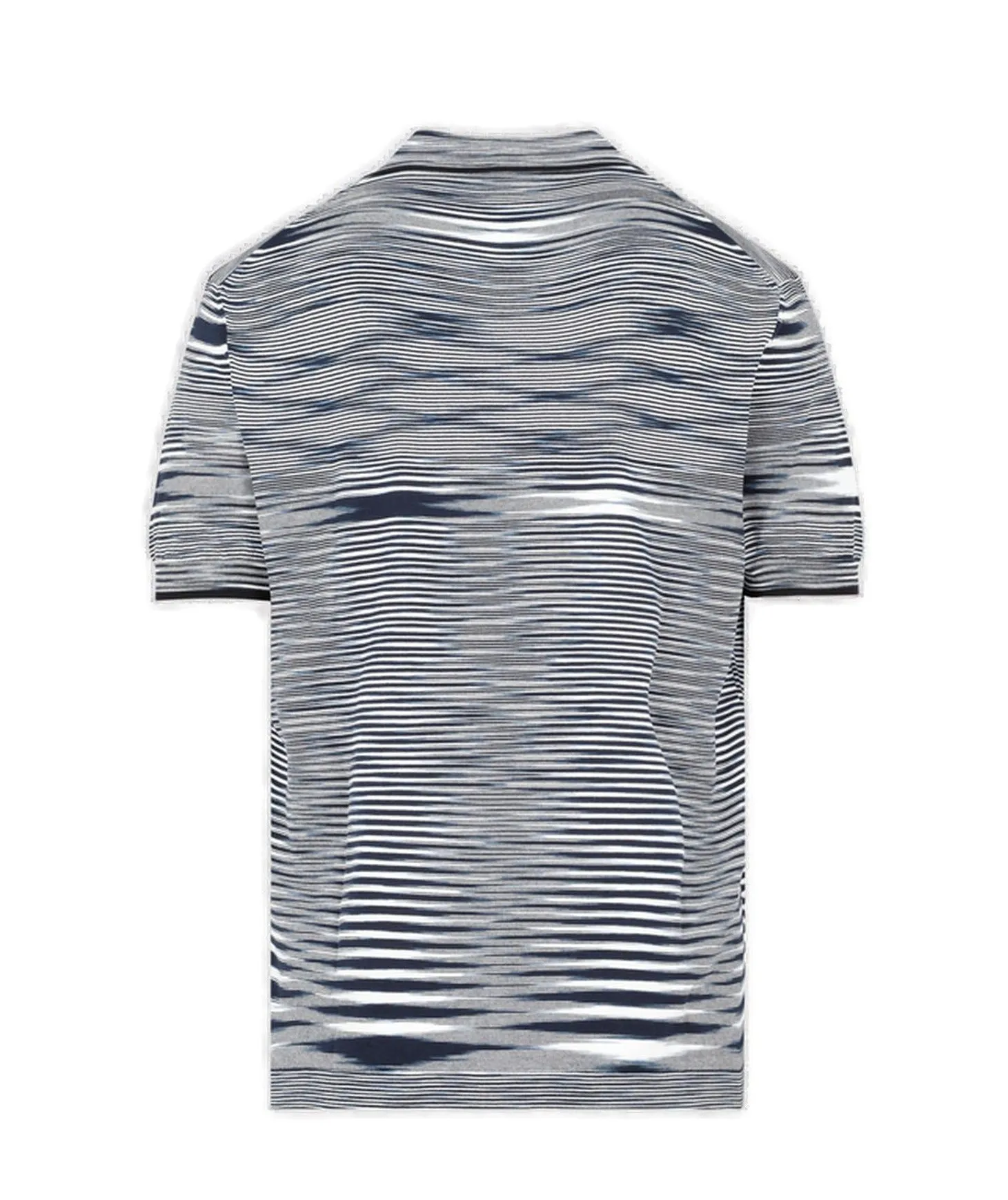 Striped Short-Sleeved Polo Shirt