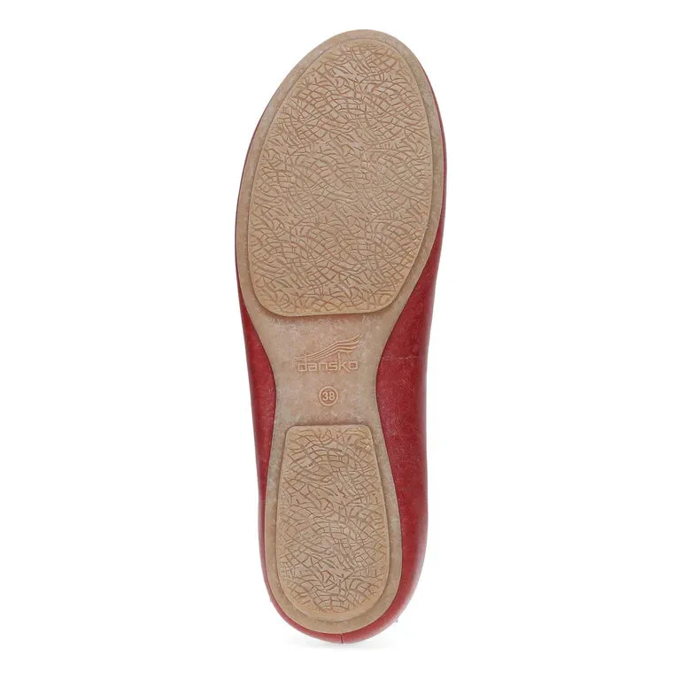  Mollie Perennial Ballet Flat in Red  