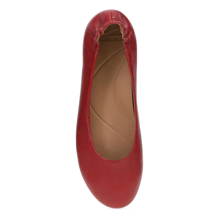  Mollie Perennial Ballet Flat in Red  