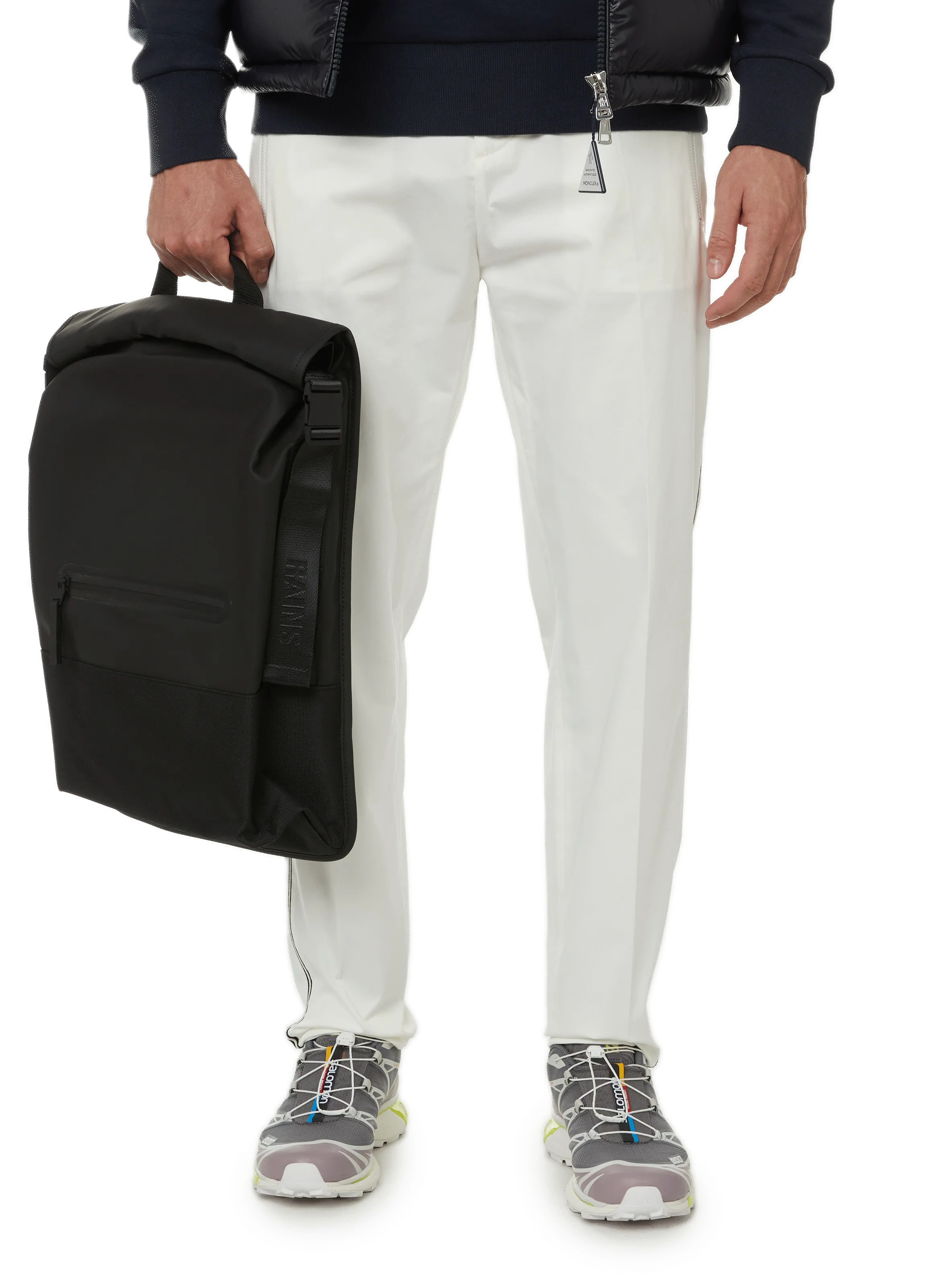 Moncler White Cigarette Pants