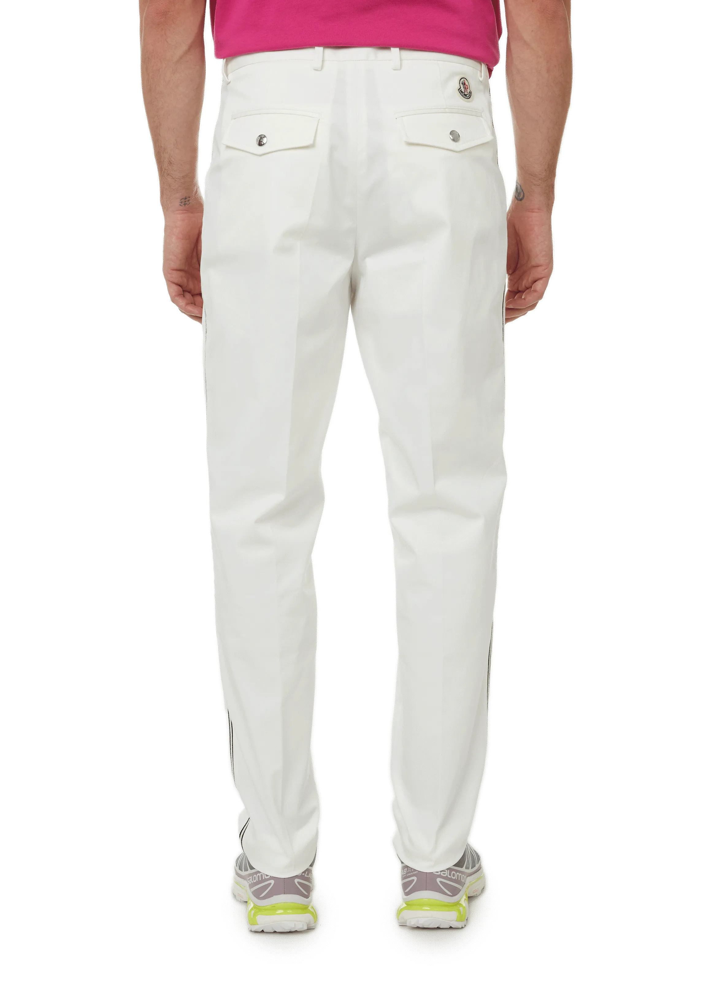 Moncler White Cigarette Pants