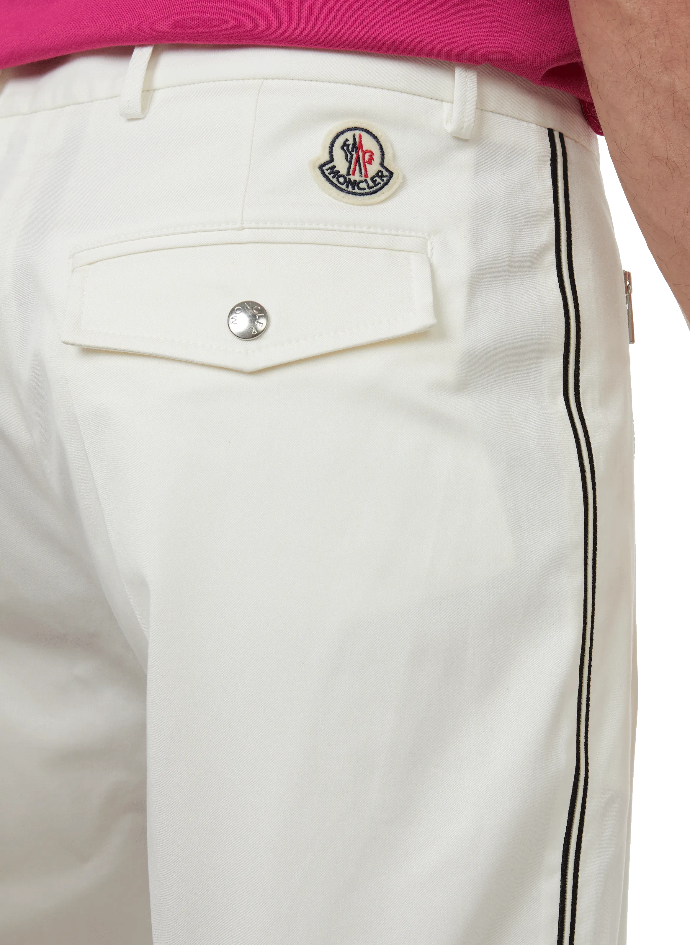 Moncler White Cigarette Pants