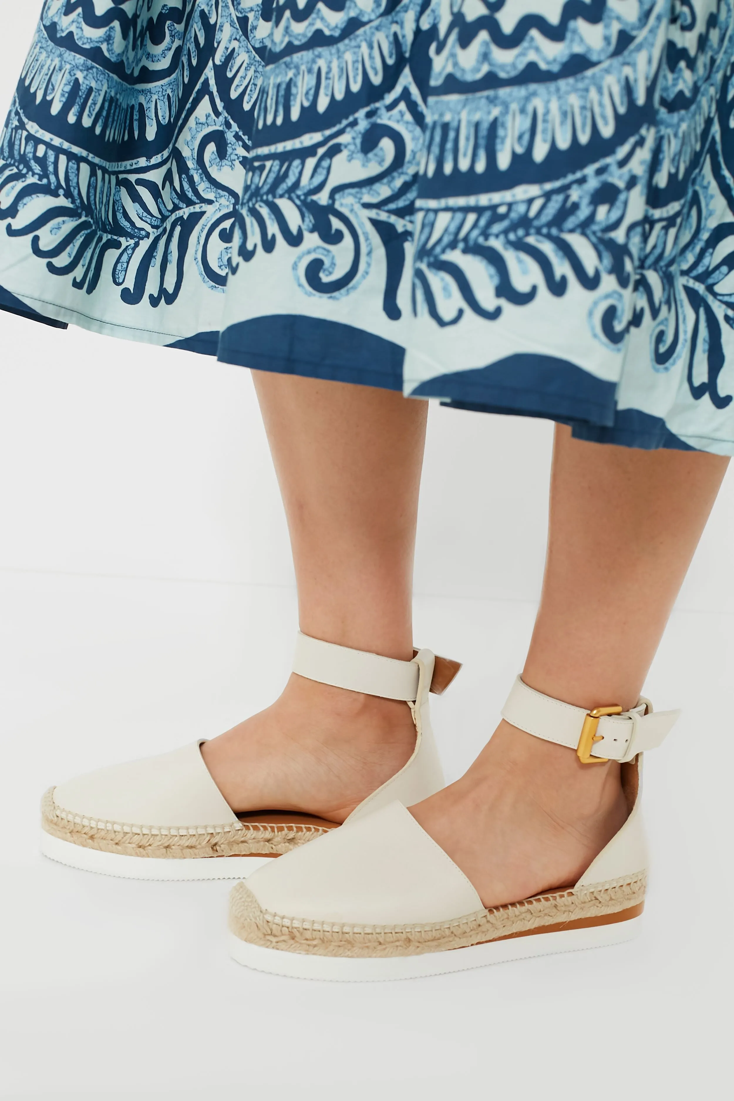 Natural Glyn Closed Toe Espadrilles