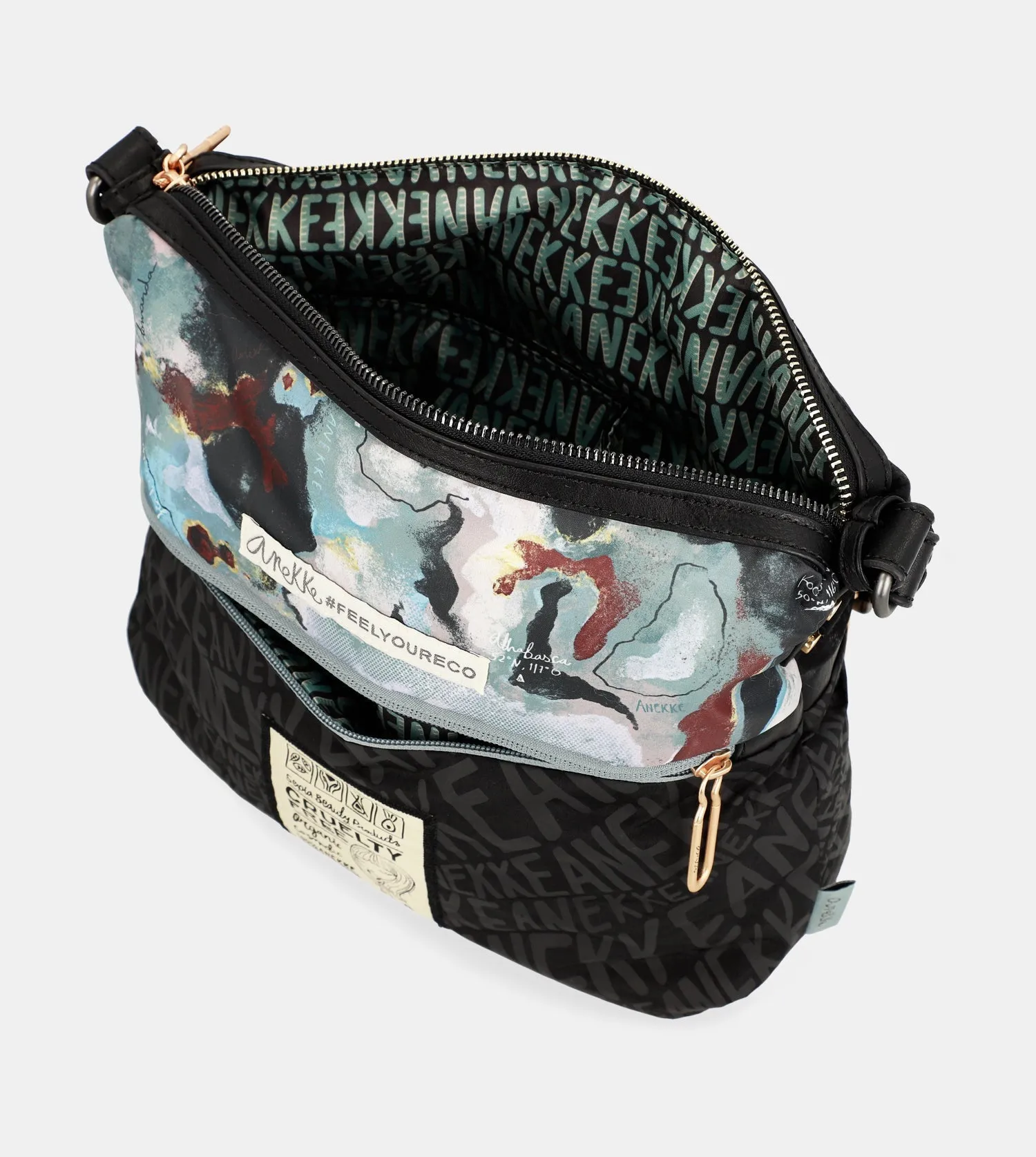 Nature Woods large shoulder bag