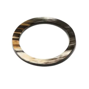 Naturel Flat Buffalo Horn Bangle