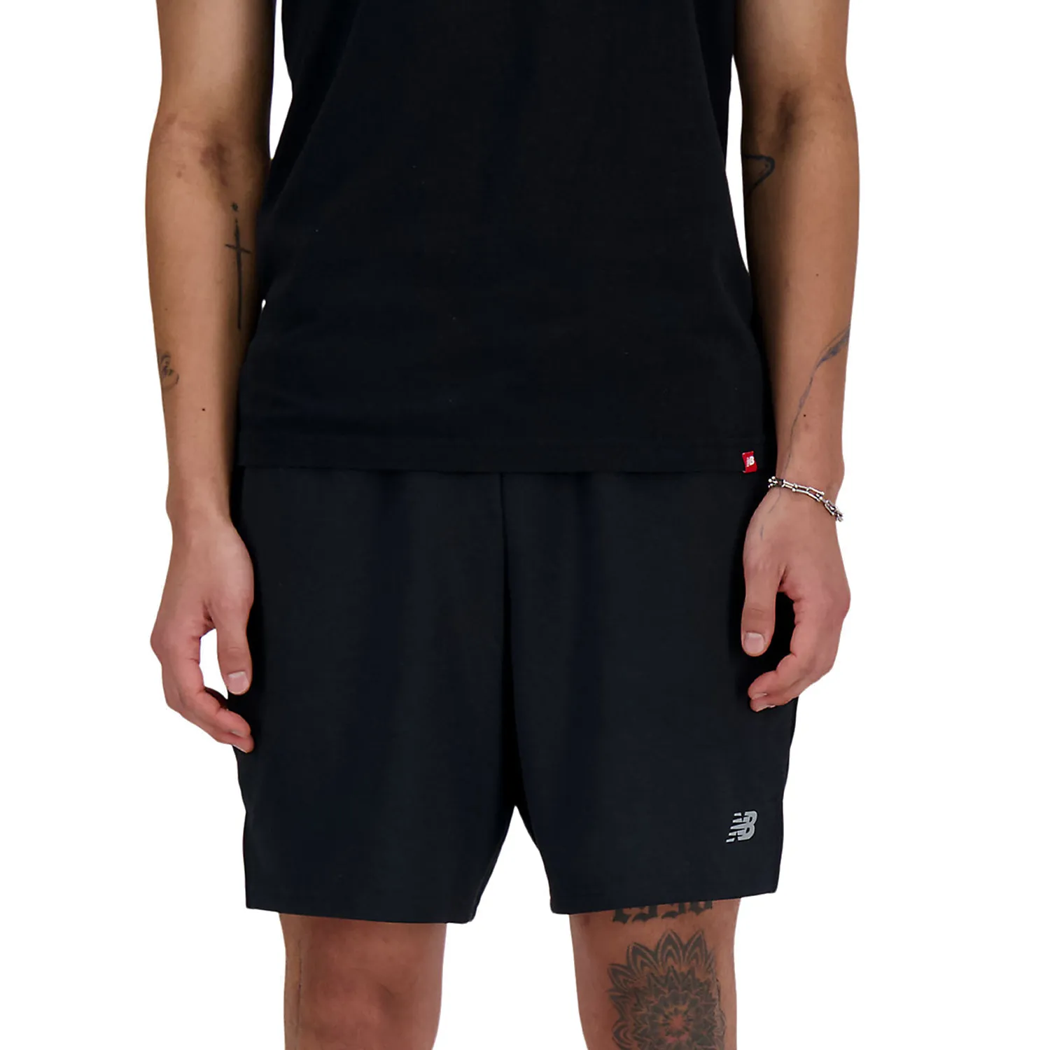 Black New Balance Tech Knit 7in Shorts