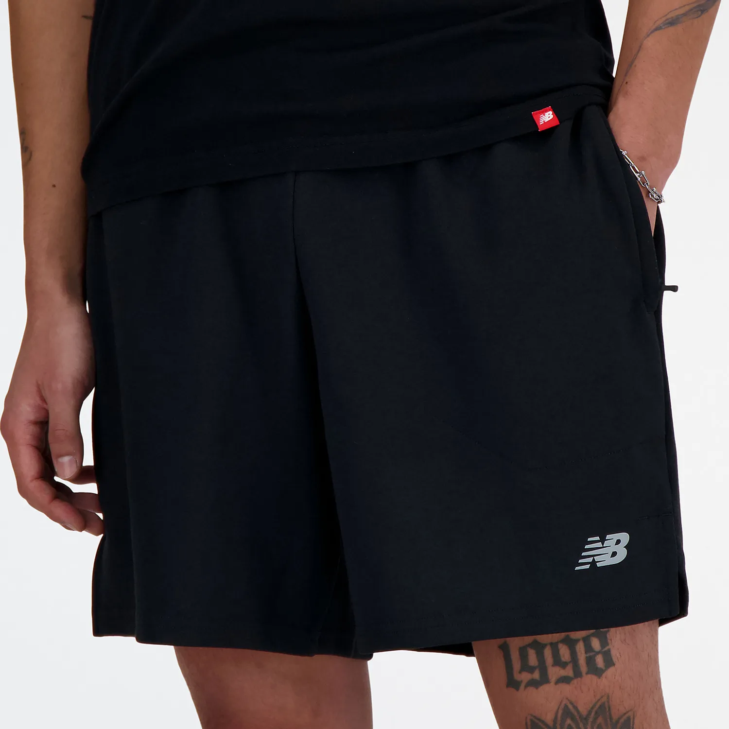 Black New Balance Tech Knit 7in Shorts