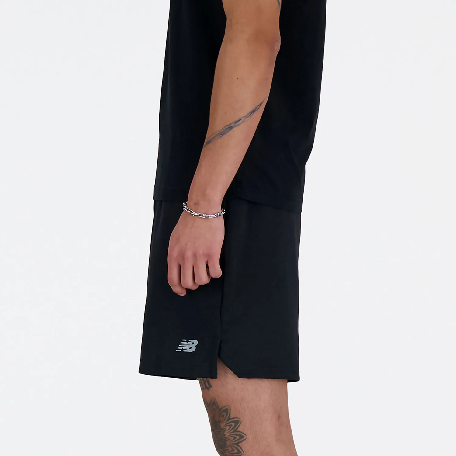 Black New Balance Tech Knit 7in Shorts