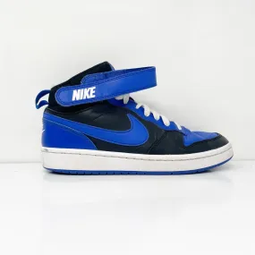 Nike Boys Court Borough Mid 2 DM8872-001 Blue Basketball Shoes Sneakers Sz 5.5Y