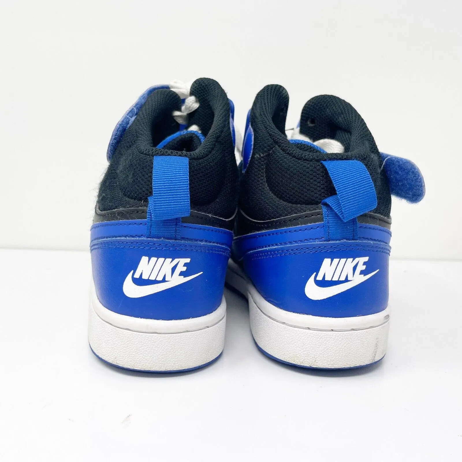 Nike Boys Court Borough Mid 2 DM8872-001 Blue Basketball Shoes Sneakers Sz 5.5Y