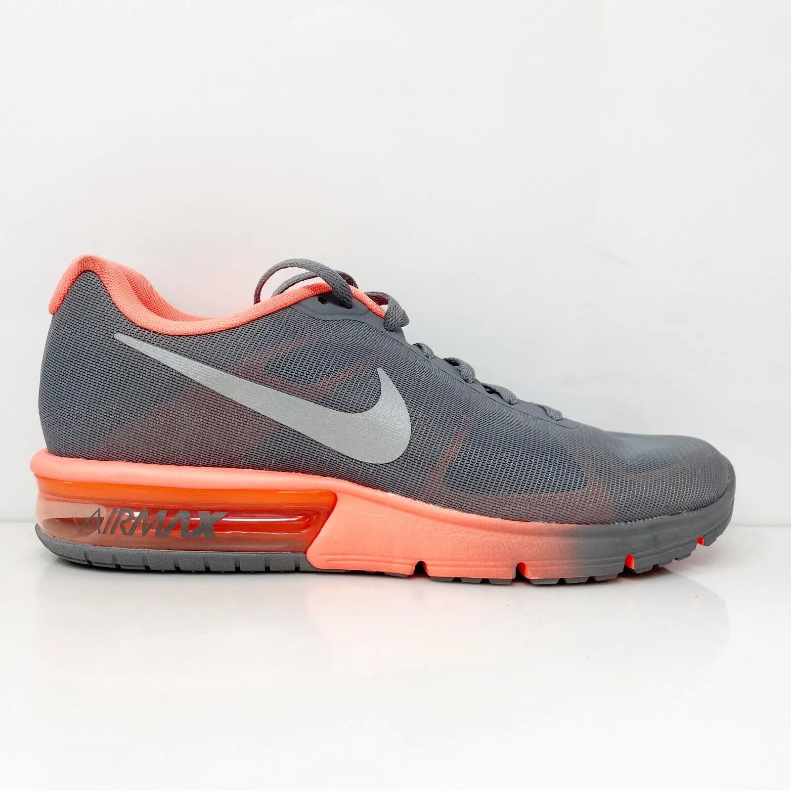 Nike Womens Air Max Sequent 719916-011 Gray Running Shoes Sneakers Size 9