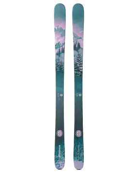 Nordica Santa Ana 88 (Flat) Women's Snow Skis Pink / Metallic Green 2023 | Women's Snow Skis | Snow Skiers Warehouse