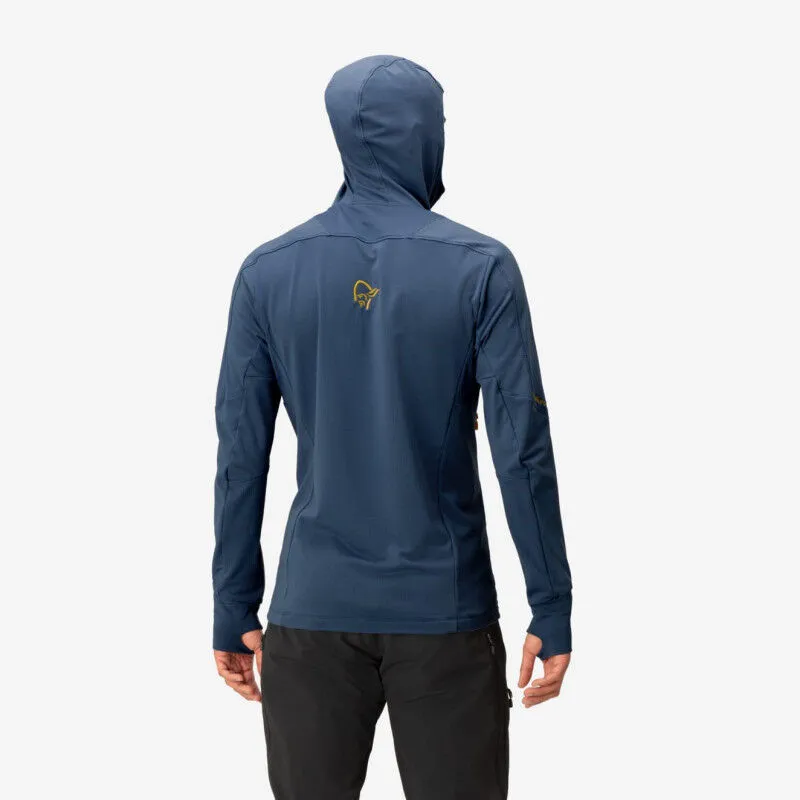 Norrona Falketind Power Grid Hood - Fleece Jacket - Men