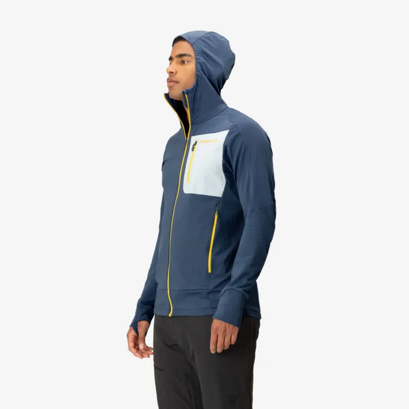 Norrona Falketind Power Grid Hood - Fleece Jacket - Men