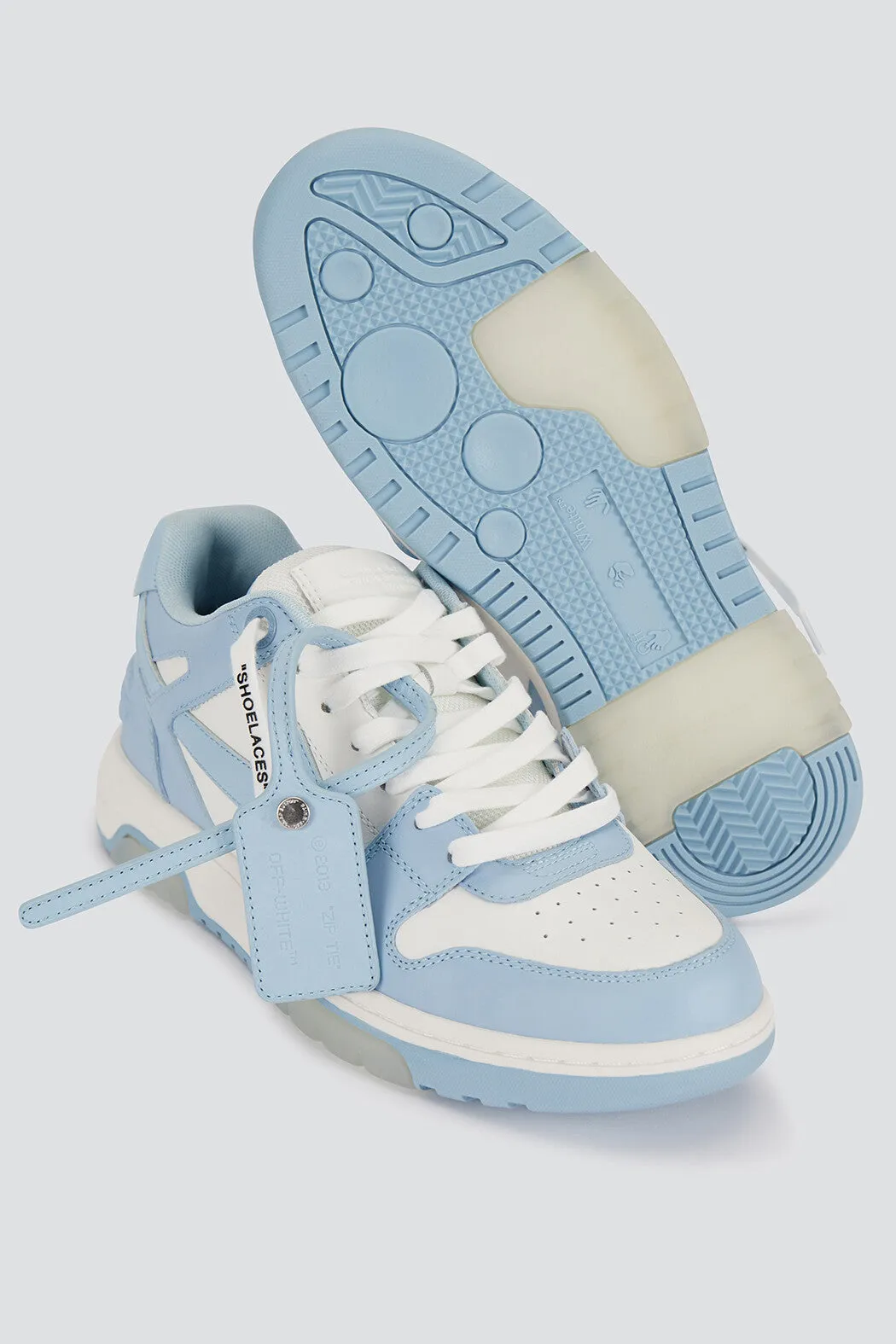 Off White azzurre sneakers for out of office wear