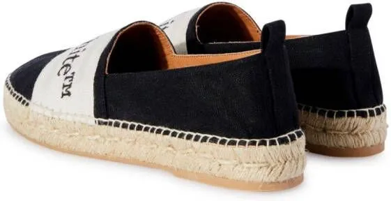 Off-White Bookish logo-band espadrilles Black