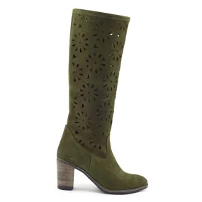 Olivier Green openwork boots