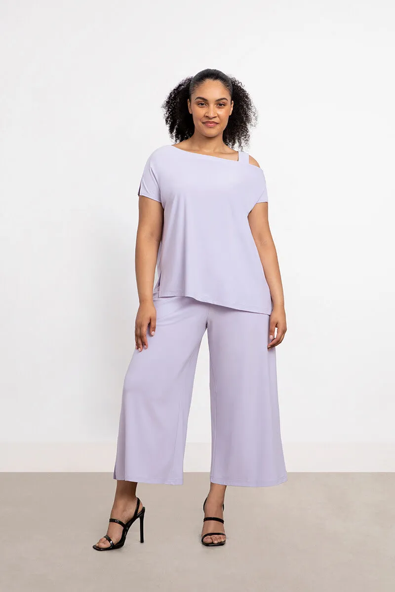 One Shoulder Boxy Top | Lavender