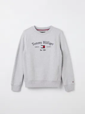 Tommy Hilfiger Organic Logo Crew Neck Jumper - Shop Jumpers