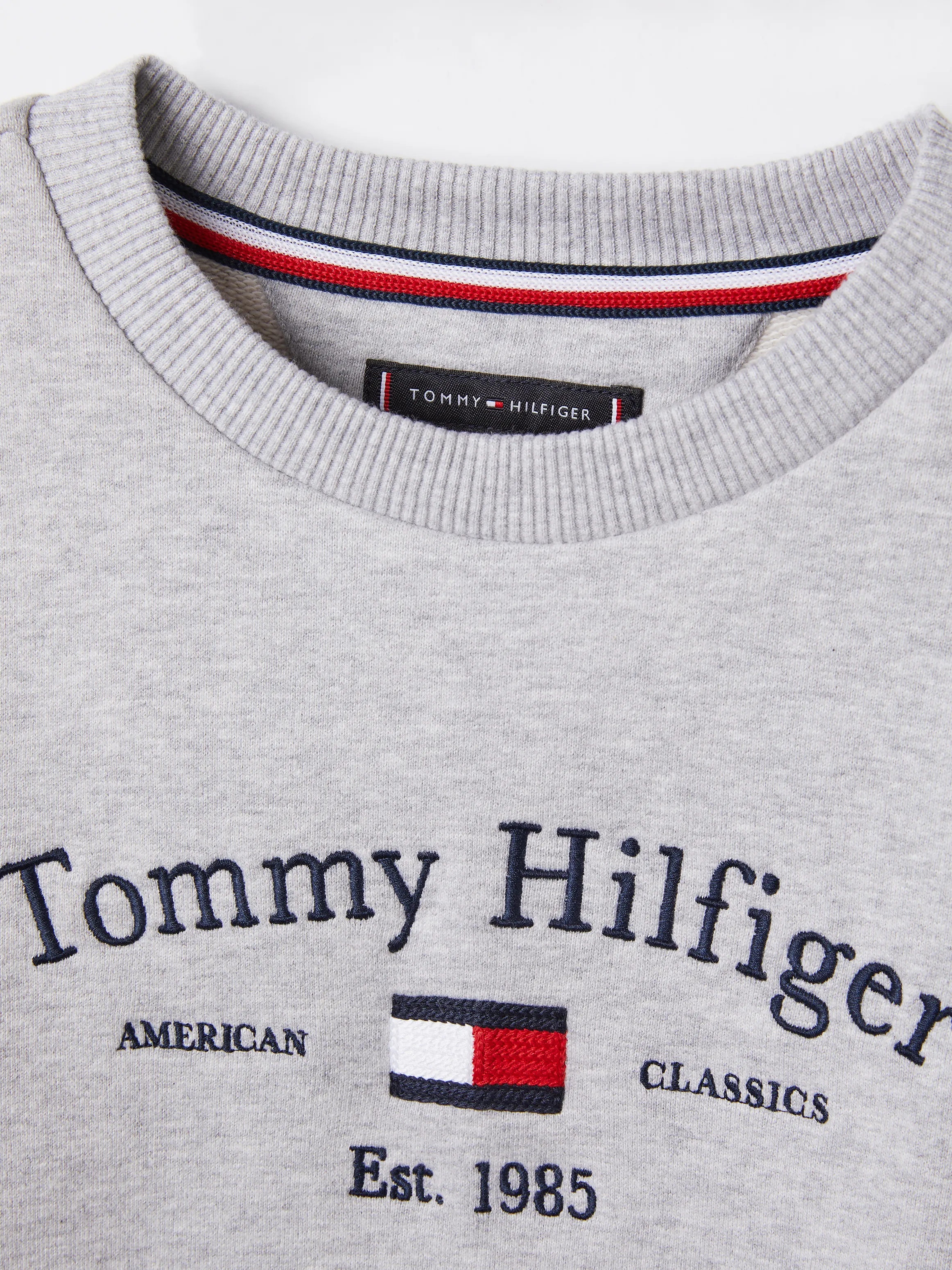 Tommy Hilfiger Organic Logo Crew Neck Jumper - Shop Jumpers